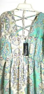 Women's BOOHOO Chiffon Floral Swing Dress